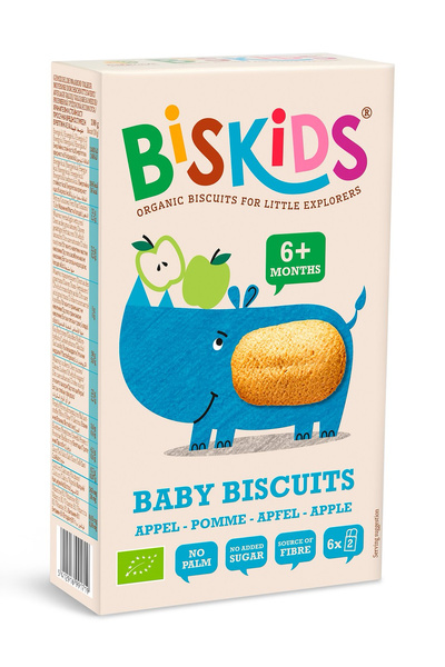 Ciasteczka jabłkowe od 6 msc. 120 g - Biskids (EKO)