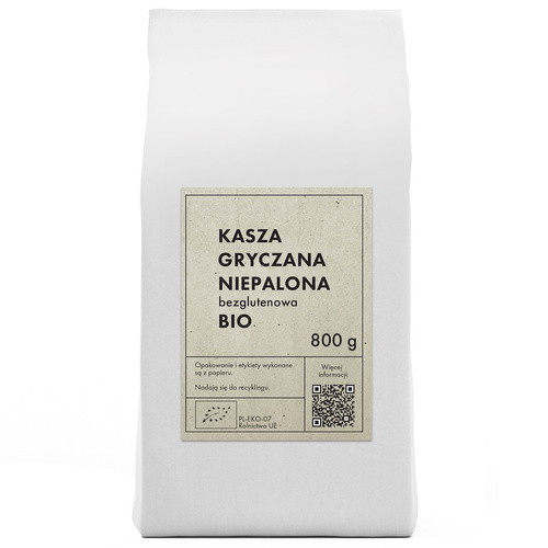 Kasza gryczana niepalona bezglutenowa 800 g - The Planet (EKO)