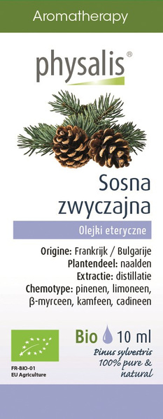 Olejek eteryczny sosna zwyczajna 10 ml - Physalis (EKO)