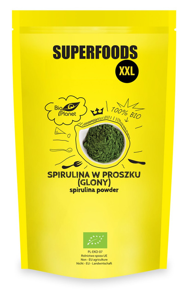 SPIRULINA W PROSZKU (GLONY) BIO 600 g - BIO PLANET