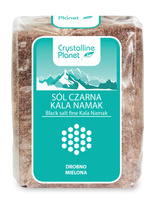 Sól czarna kala namak drobna 600 g - Crystalline Planet