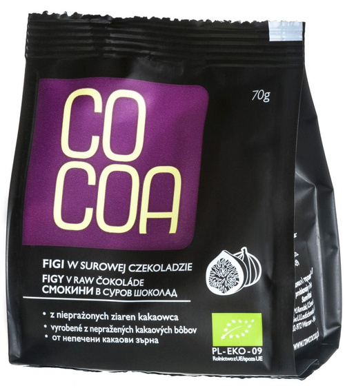 Figi w Surowej Czekoladzie 70g - COCOA EKO