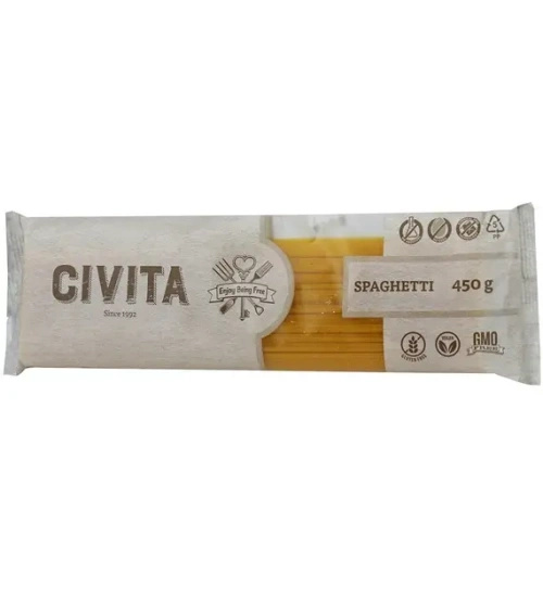 Makaron kukurydziany spaghetti bezglutenowy 450 g - Civita