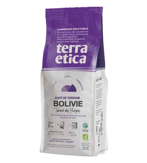 Kawa mielona arabica 100% boliwia fair trade 250 g - Terra Etica (EKO)