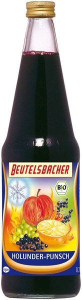 Grzaniec Bezalkoholowy Jabłko - Pomarańcza - Czarny Bez Bio 700 Ml -  BEUTELSBACHER