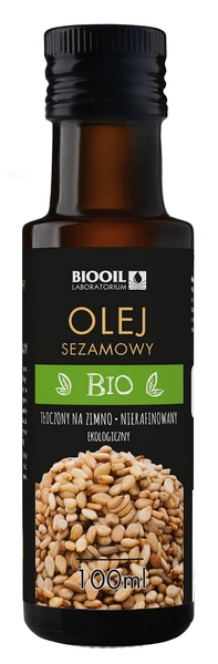 Olej Sezamowy Tłoczony Na Zimno Bio 100 Ml  -  BIOOIL