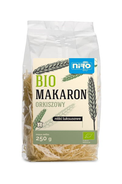 Makaron (Orkiszowy) Nitki Luksusowe Bio 250 G  -  NIRO