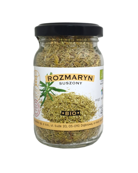 Rozmaryn suszony bezglutenowy 45 g - Pięć Przemian (BIO)