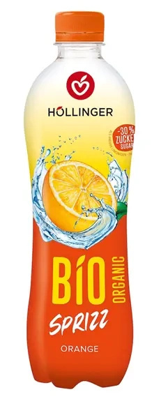 Napój pomarańczowy gazowany 500 ml - Hollinger (EKO)