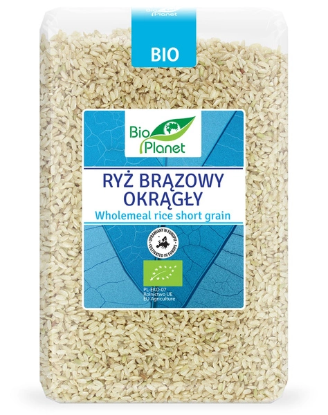 Ryż Brązowy Okrągły Bio 2 Kg  -  BIO PLANET