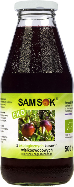 Sok z żurawiny wielkoowocowej nfc 500 ml - Viands (Sam Sok) (BIO)