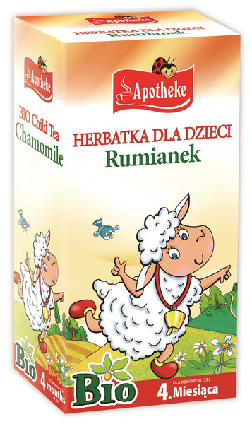 HERBATKA DLA DZIECI - RUMIANKOWA BIO (20 x 1 g) 20 g - APOTHEKE