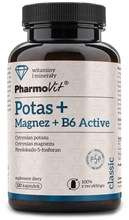 Potas + magnez + witamina b6 active bezglutenowe 120 kapsułek - Pharmovit