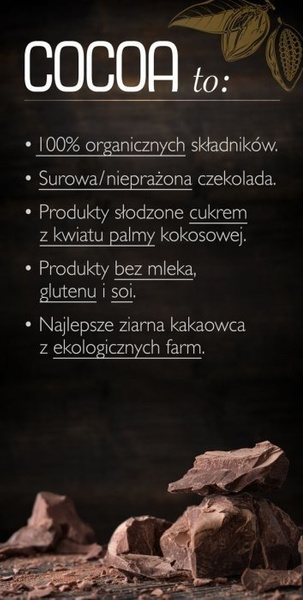 Banany w Surowej Czekoladzie 70g - COCOA EKO