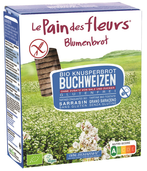 Pieczywo chrupkie proteinowe gryczane bez dodatku soli i cukru bezglutenowe 150 g - Le Pain Des Fleurs (BIO)