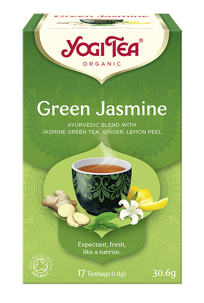 HERBATA ZIELONA JAŚMINOWA (GREEN JASMINE) BIO (17 x 1,8 g) 30,6 g - YOGI TEA