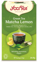 Herbata zielona z cytryną i matchą "green tea matcha lemon" (17 saszetek) 30,6 g - Yogi Tea (BIO)