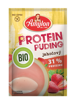 Budyń proteinowy truskawkowy bezglutenowy 45 g - Amylon (BIO)