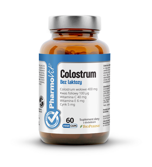 Colostrum bovinum (400 mg) bezglutenowe 60 szt. - Pharmovit