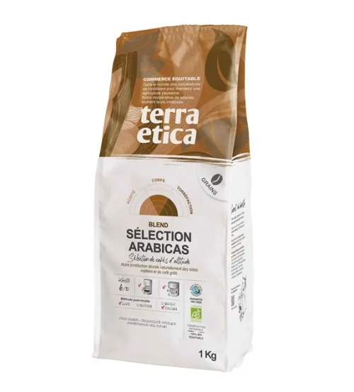 Kawa ziarnista arabica 100% selection fair trade 1 kg - Terra Etica (EKO)