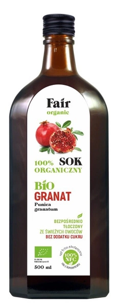 Sok z Granatu 500ml - Fair Organic
