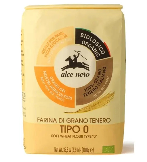 Mąka pszenna włoska typ 0 na pizzę 1 kg - Alce Nero (EKO)