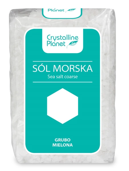 Sól Morska Grubo Mielona 600 G  -  CRYSTALLINE PLANET