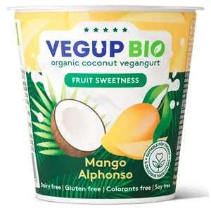 Deser kokosowy mango bezglutenowy vegangurt 140 g - Vegup Bio (EKO)