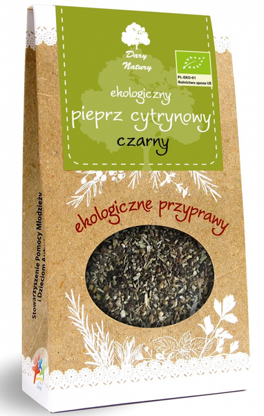 Pieprz Cytrynowy Czarny 50g - Dary Natury