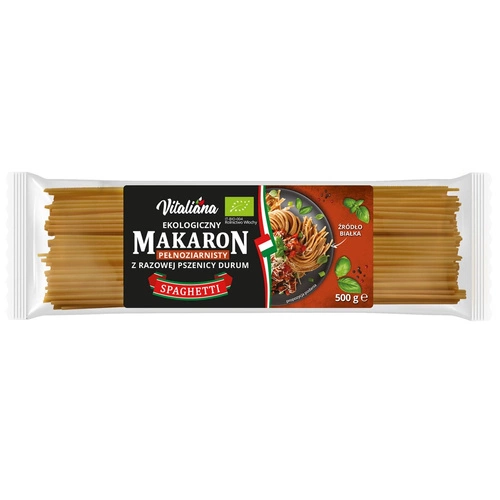 Makaron Razowy Durum Spaghetti 500g - Vitaliana