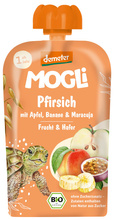 Mus jabłko brzoskwinia banan marakuja owies bez dodatku cukru od 12 msc. Demeter 100 g - Mogli (EKO)
