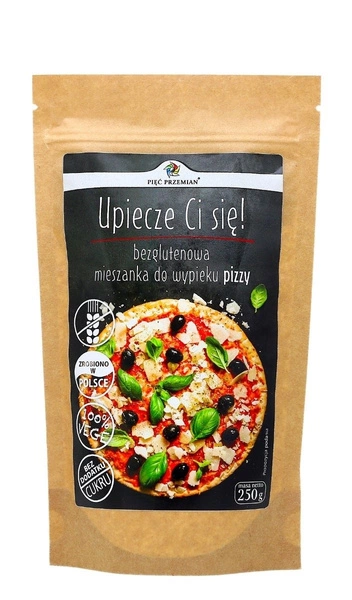 Mieszanka Do Wypieku Pizzy Bez Dodatku Cukrów Bezglutenowa 250 G  -  PIĘĆ PRZEMIAN