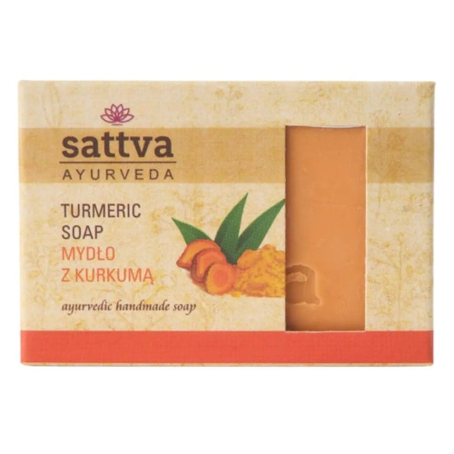Mydło w kostce do ciała kurkuma 125 g - Sattva