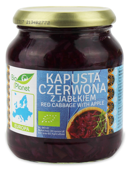 Kapusta czerwona z jabłkiem 340 g - Bio Planet (BIO)