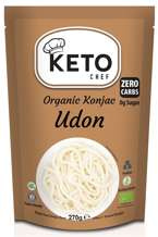 Makaron konjac udon bezglutenowy 270 g (200 g) - Keto Chef - Better Than Foods (BIO)