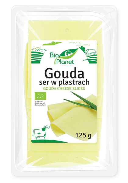 Ser gouda w plastrach 125 g - Bio Planet (BIO)