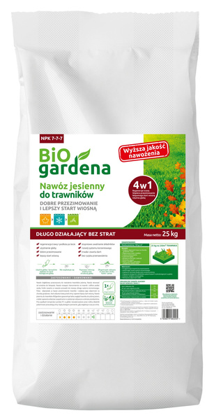 NAWÓZ DO TRAWNIKÓW JESIENNY ECO 25 kg - BIO GARDENA