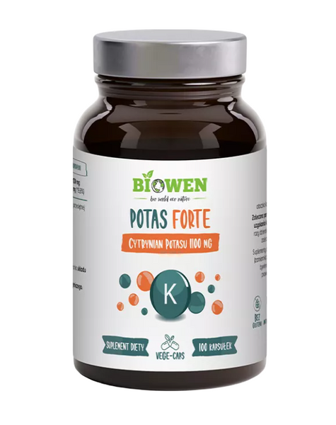 Potas forte bezglutenowy 100 kapsułek 1100 mg- Hempking (BIO)