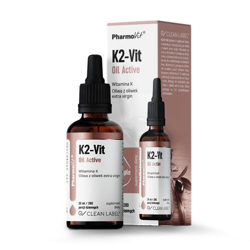 Witamina K2 w kroplach (75 µg) bezglutenowa 30 ml - Pharmovit