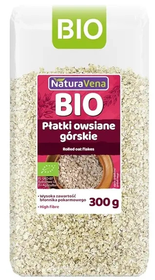 Płatki owsiane górskie 300 g - Naturavena (EKO)