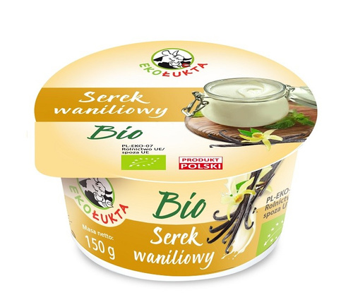 Ekologiczny Serek Waniliowy 150g - EkoŁukta