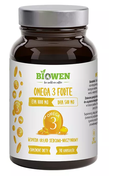 Omega-3 forte bezglutenowe 90 kapsułek - Hempking