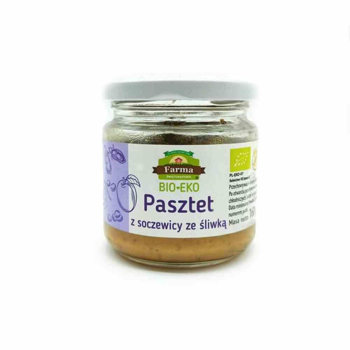 Pasztet Z Soczewicą I Śliwką Bezglutenowy Bio 160 G  -  FARMA ŚWIĘTOKRZYSKA