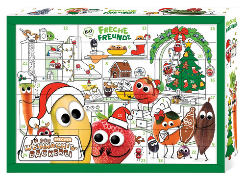 Kalendarz adwentowy przekąski 831 g - Freche Freunde (EKO)