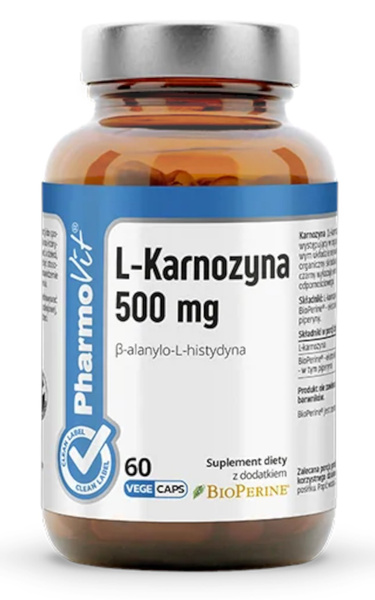 L-karnozyna bezglutenowa 60 szt. (500 mg) - Pharmovit