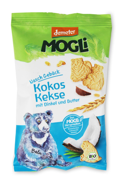 Ciastka kokosowe demeter 50 g - Mogli (BIO)