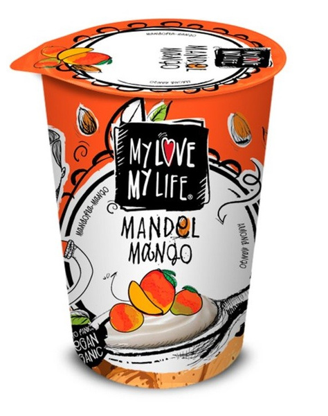 DESER MIGDAŁOWY MANGO BEZGLUTENOWY BIO 180 g - MY LOVE MY LIFE