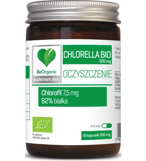 Chlorella (500 mg) 50 szt. - Be Organic (EKO)