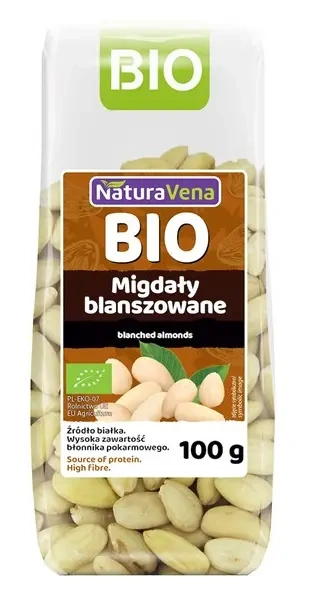 Migdały blanszowane 100 g - Naturavena (EKO)