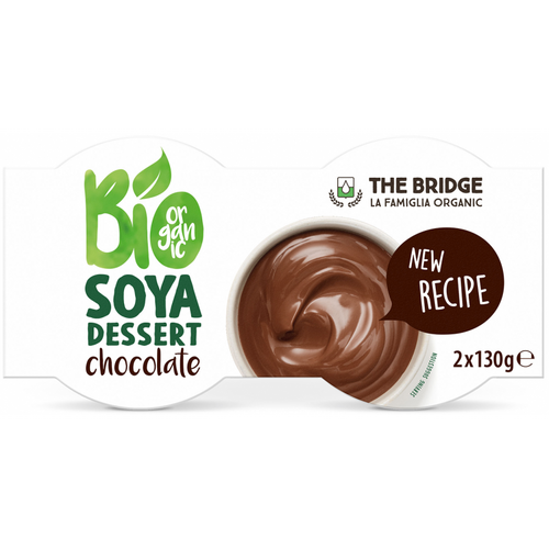 Deser Sojowy O Smaku Czekoladowym Bezglutenowy Bio (2 X 130 G) 260 G - The Bridge